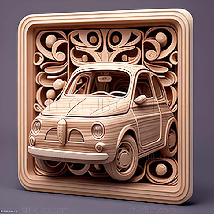 3D мадэль Fiat Nuova 500 (STL)